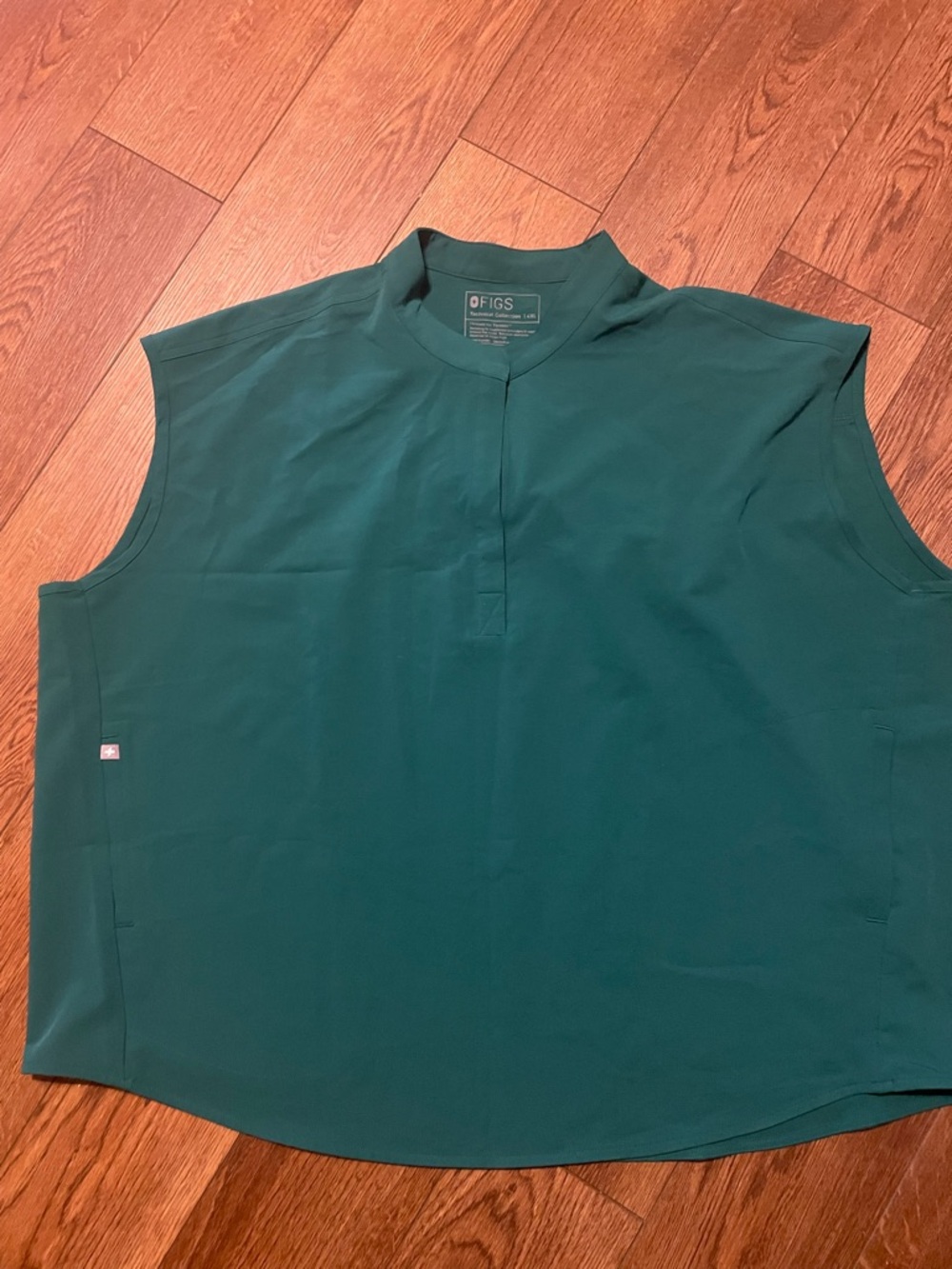 FIGS Rafaela Dark Green l Mock-Neck Top 4XL